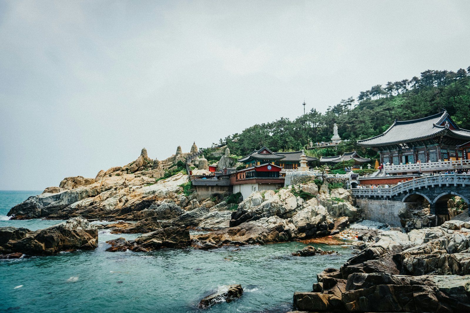 Haedong Yonggungsa, a Buddhist temple on the sea rocks in Busan